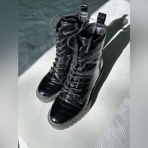 A new day from Target black combat boots size 7